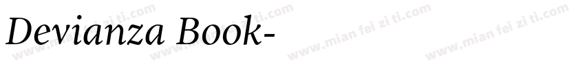 Devianza Book字体转换